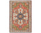 6x8 Rust Beige Ersari Afghan Hand Knotted Veg Dye Wool Area Rug